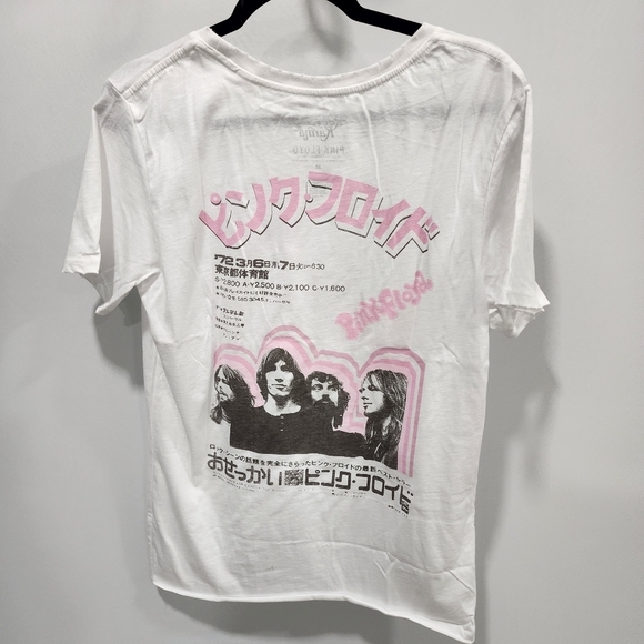 Free People Recycled Karma White Pink Floyd Tshirt Graphic Tee NWOT size M - Picture 2 of 4